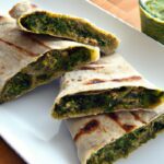 Green Goodness: Spinach & Cashew Stuffed Paratha Delight