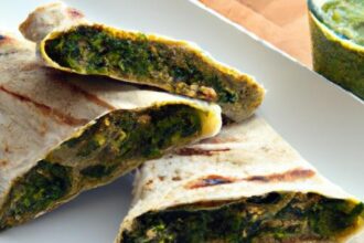 Green Goodness: Spinach & Cashew Stuffed Paratha Delight