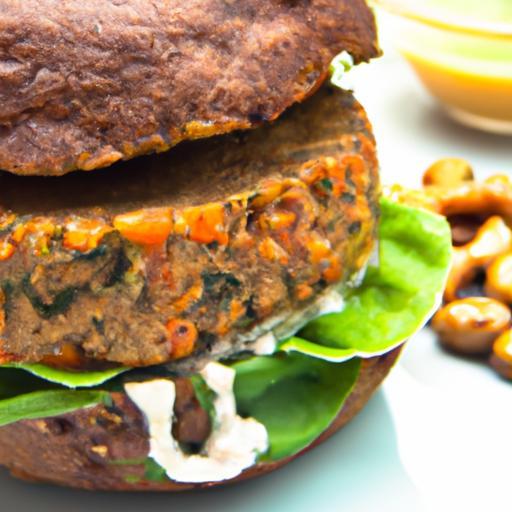 Hearty Lentil Walnut Burger: A Nutritious Plant-Based Delight