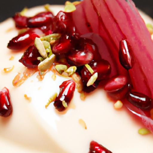 Velvety Vanilla Bean Panna Cotta Meets Jewel-like Pomegranate