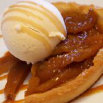 Caramel Bliss: Tarte Tatin Paired with Vanilla Bean Ice Cream