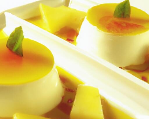 Tropical Delight: Coconut Milk Panna Cotta with Mango Gelée