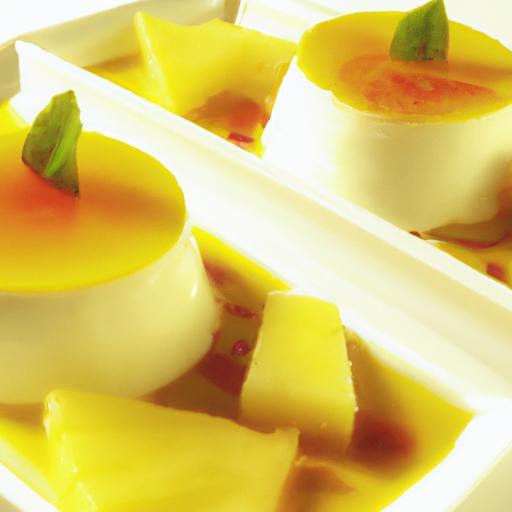 Tropical Delight: Coconut Milk Panna Cotta with Mango Gelée