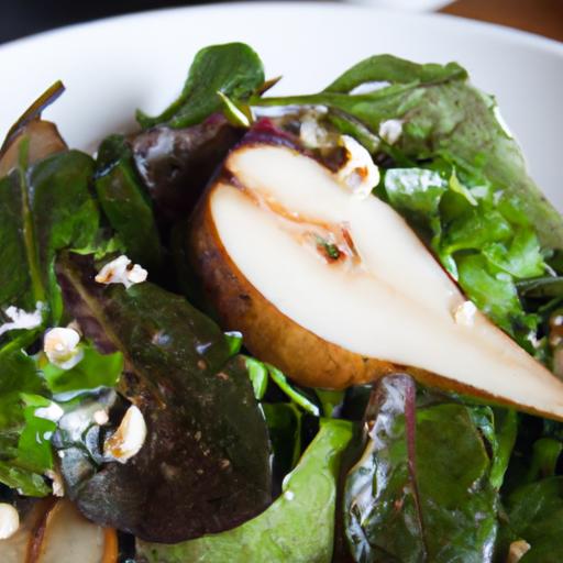 Elevate Your Greens: Watercress‌ Salad with Poached‍ Pear & Stilton