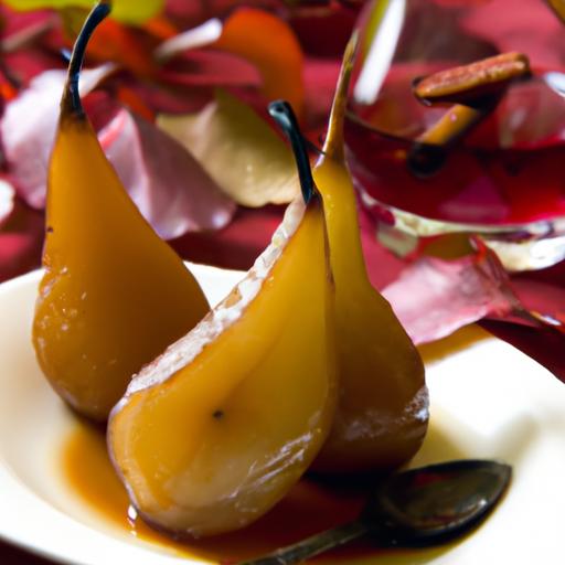 Warm Up Winter with Spiced Mulled Wine Poached Pears
