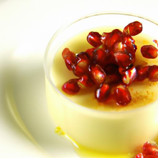 velvety Vanilla Bean Panna Cotta Meets Jewel-like Pomegranate