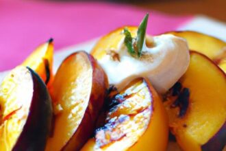 Sweet Heat: The Magic of Grilled Peaches with Greek Yogurt