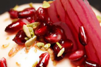 Velvety Vanilla Bean Panna Cotta Meets Jewel-like Pomegranate