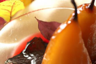 Warm Up Winter with Spiced Mulled Wine Poached Pears