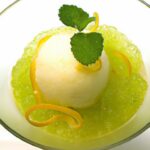 Zesty Layers: Lemon Curd Verrine Meets Basil Granita Delight