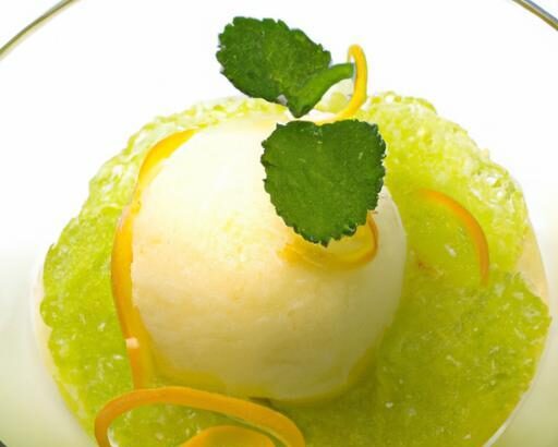 Zesty Layers: Lemon Curd Verrine Meets Basil Granita Delight