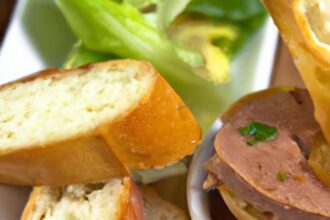 Savory Duck Rillettes Paired with Crispy Toasted Baguette