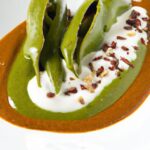 Charred Padron Peppers Meets Silky Romesco Espuma Delight