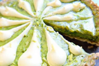 Zesty Raw Matcha Lime Tart with Crunchy Almond Crust Delight