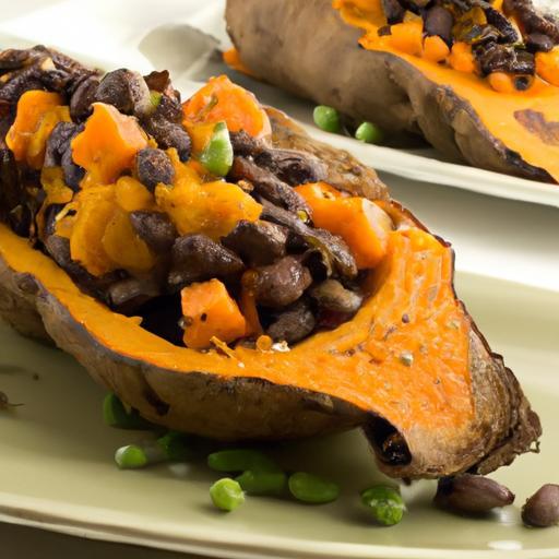 Hearty Stuffed Sweet Potatoes with Zesty Black Beans Recipe