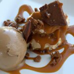 Decadent Salted Caramel Ice Cream with Smoked Chocolate Soil