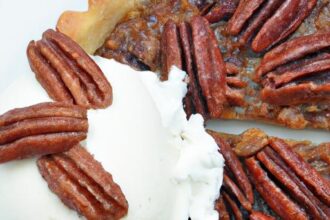 Irresistible Bourbon Pecan Tart with Maple Whipped Cream Delight