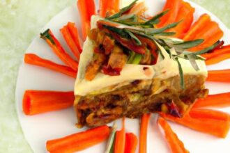 Edible Garden Delight: Carrot Cake “Soil” with Cream Cheese Mousse