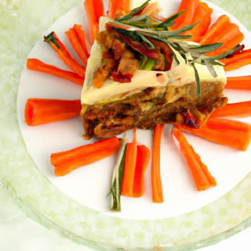 Edible Garden Delight: Carrot Cake “Soil” with Cream Cheese Mousse