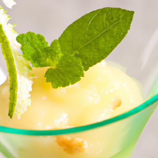 Zesty Layers: Lemon Curd Verrine Meets Basil Granita Delight