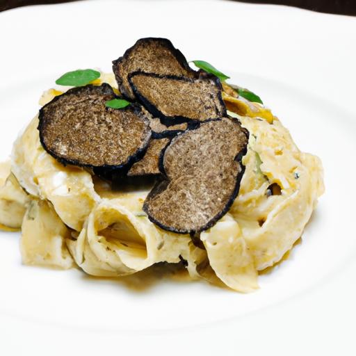 Decadent Black Truffle Tagliatelle with Silky Porcini Cream