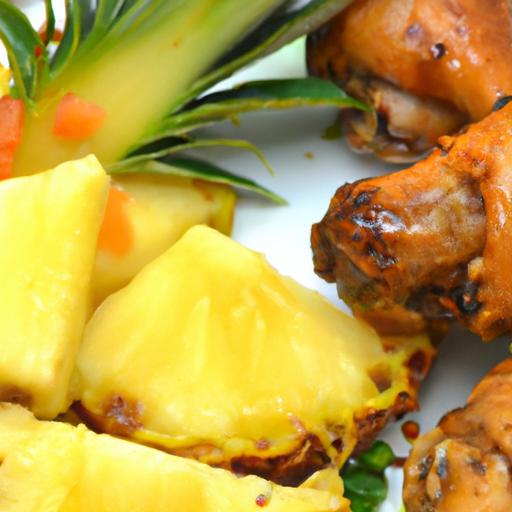 Tropical Twist: jerk Chicken Drumsticks with Pineapple Salsa