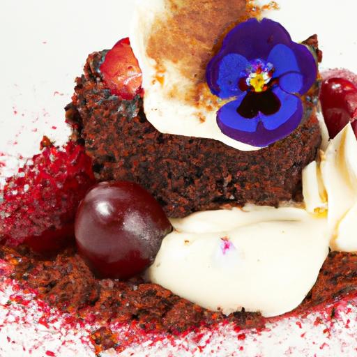 Deconstructed Black forest Cake: Kirsch Foam Delight Explored
