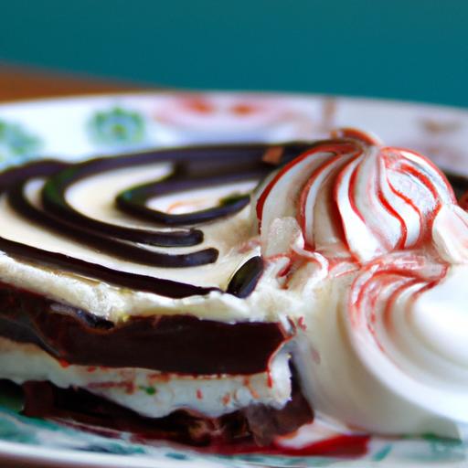 Decadent Chocolate Silk Pie with Festive Peppermint Swirl