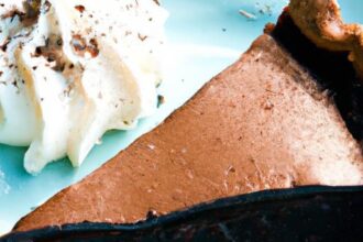 Decadent Chocolate Silk Pie Sweetened Naturally with Erythritol