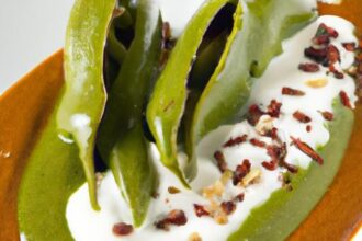 Charred Padron Peppers Meets Silky Romesco Espuma Delight