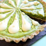 Zesty Raw Matcha Lime Tart with Crunchy Almond Crust Delight