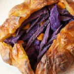 Rustic Purple Sweet Potato Galette Infused with Rosemary Flair