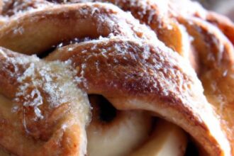 Twist & Taste: Cinnamon Star Bread with Apple Filling Delight