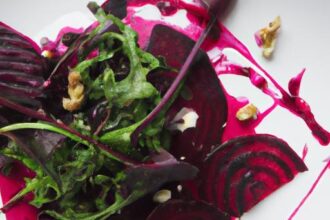 Beetroot Carpaccio: A Vibrant Twist with Walnut Cream & Greens