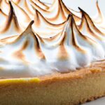 Zesty Lemon Curd Tart Topped with Fluffy Meringue Kisses