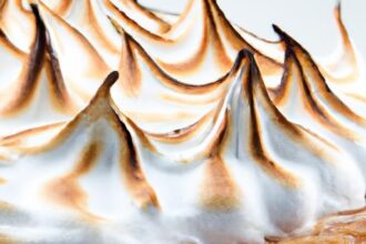 Zesty Lemon Curd Tart Topped with Fluffy Meringue Kisses