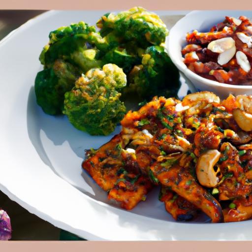 Savor BBQ Cauliflower Steaks with Zesty Almond Romesco Flair
