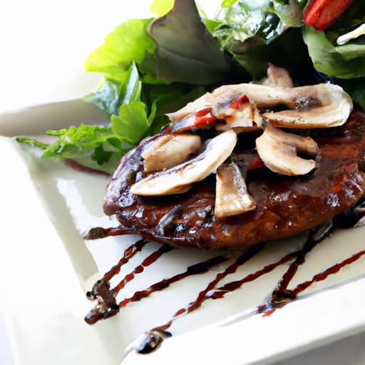 Savor Portobello “Steaks” Drizzled with Balsamic Bliss