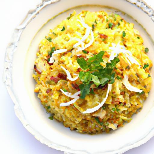 Golden Saffron Risotto with Tangy Fennel and Crunchy Almonds