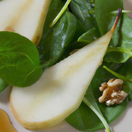 Refreshing Watercress Salad with Poached Pear and Stilton Delight