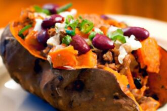 Hearty Stuffed Sweet Potatoes with Protein-Packed Black Beans