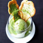A Fusion Delight: Black Sesame Ice Cream with Matcha Shortbread