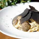 Decadent Black Truffle Tagliatelle with Porcini Cream Blend