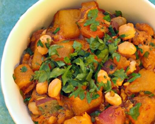 Savor the Flavors: Moroccan Chickpea & Apricot Tagine Delight