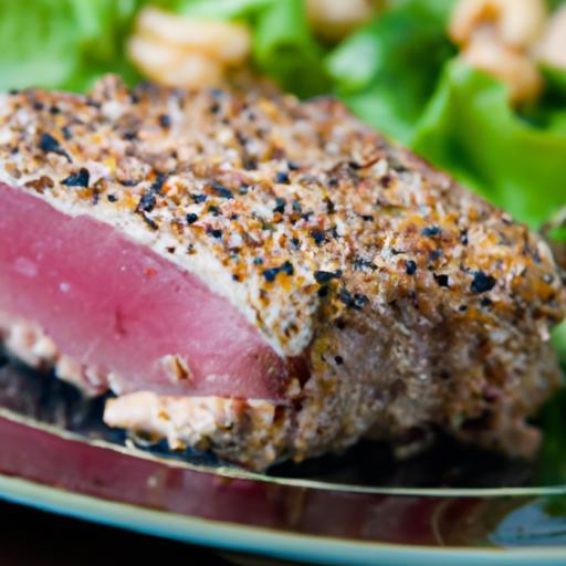 Savory Tuna Steaks with Zesty Sesame Ginger Glaze Delight