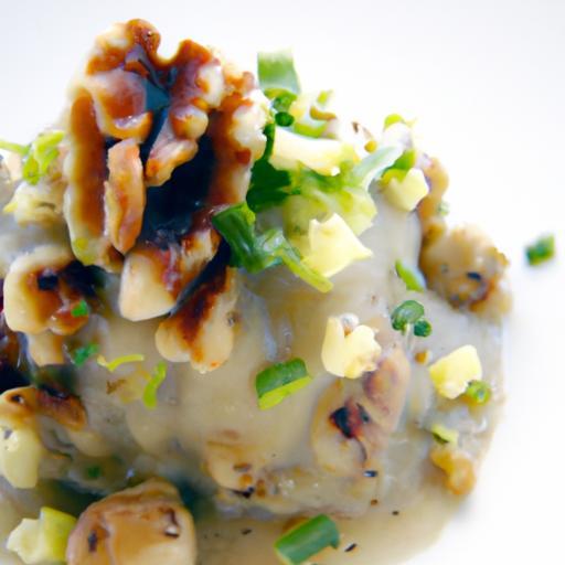 Savor Sunchoke Purée Topped with Crunchy Hazelnut Crumb