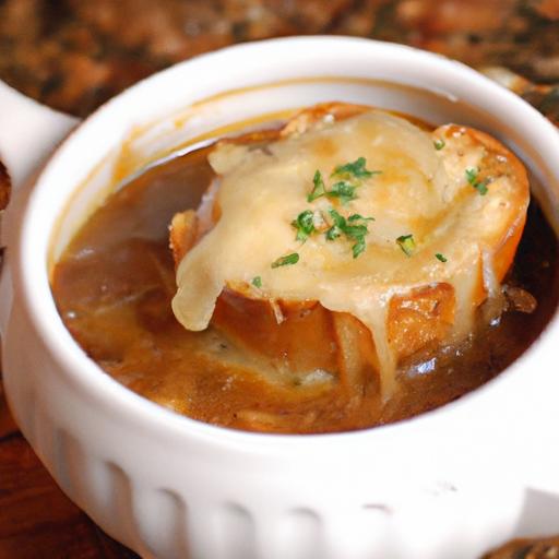 Savoring French Onion Soup with Melty ‌Gruyère ⁤croûtons