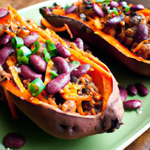 Hearty Stuffed Sweet Potatoes with Protein-Packed Black Beans