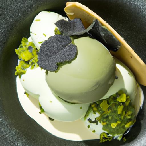 A‌ Fusion Delight: black ‍Sesame Ice⁣ Cream with⁤ Matcha Shortbread