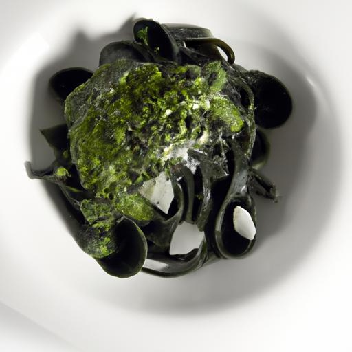 Black Tide Delight: Squid Ink Pasta with Seaweed 
